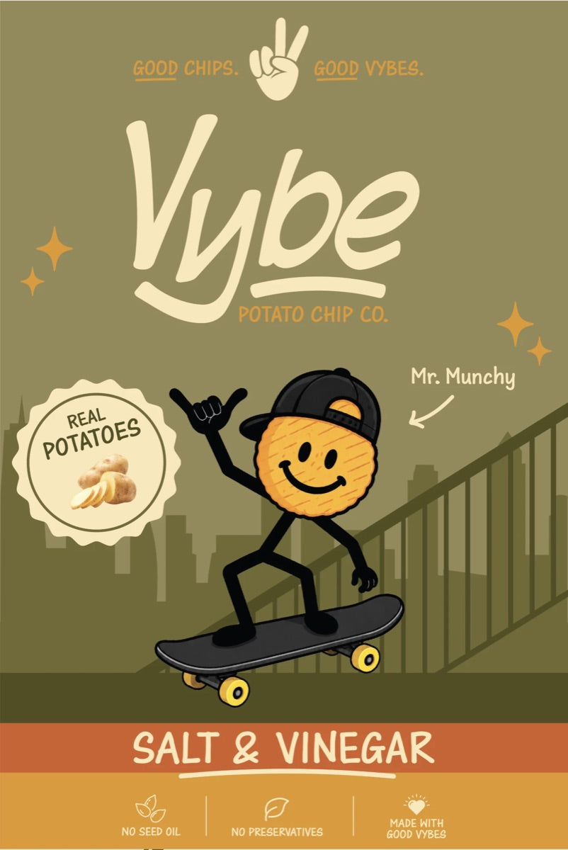 Vybe Salt & Vinegar potato chips bag