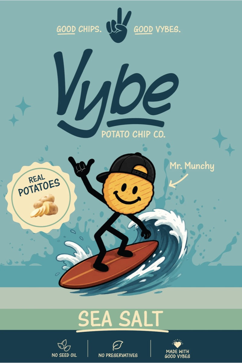 Vybe Sea Salt potato chips bag