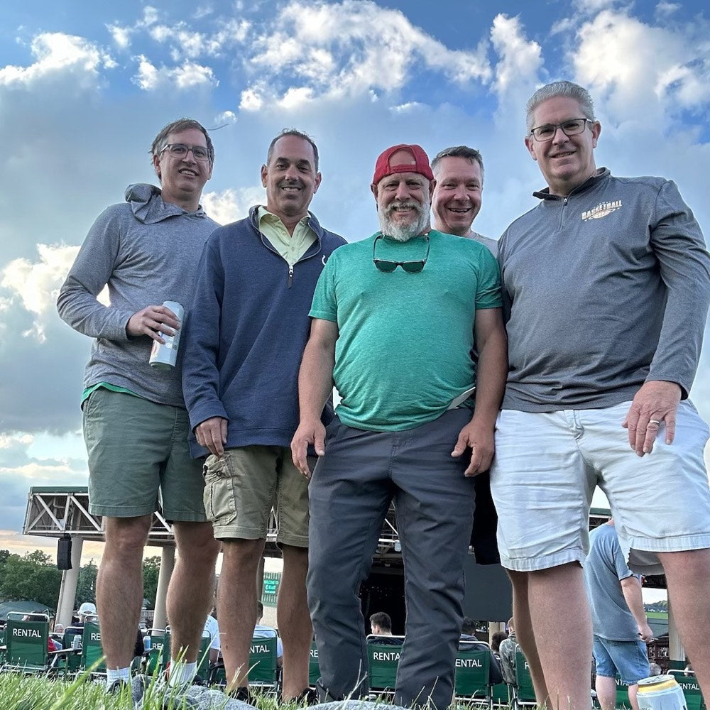 Lawn seats with the crew